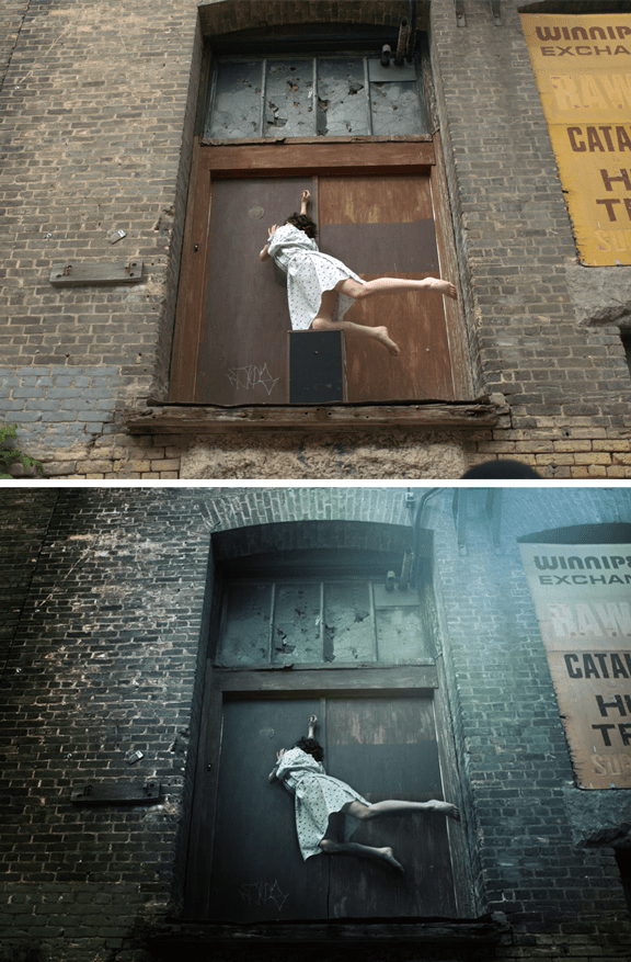 Before and after. I didn't want the image to go to waste!